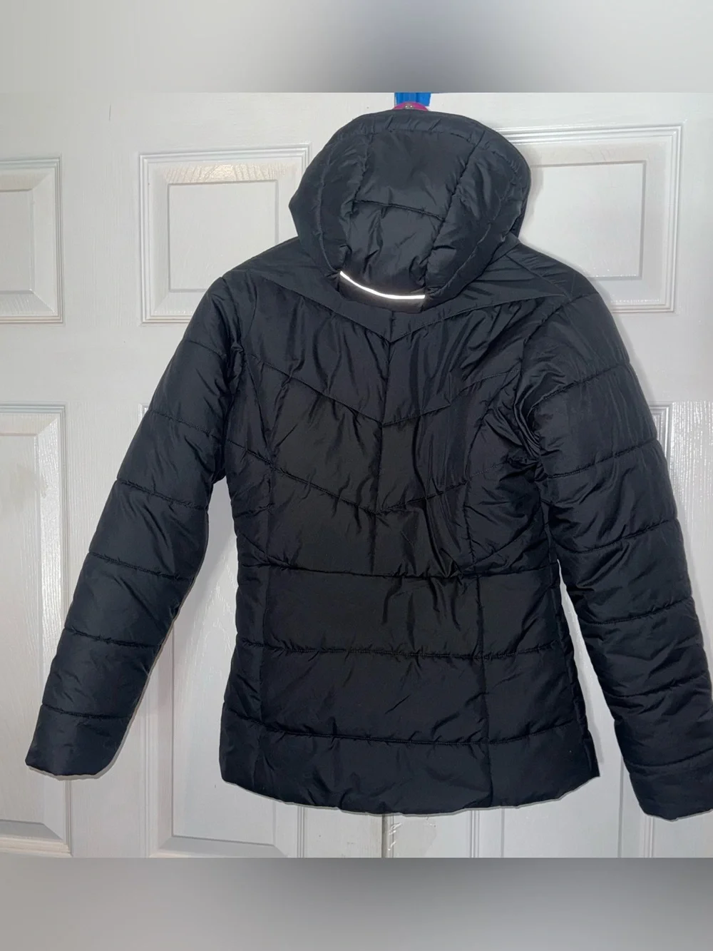Columbia Katelyn Crest Girls Puffer Jacket Black Size L 14/16 Hooded